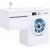 Тумба с раковиной Aquanet Токио 110 L белый (подвесная, 1 ящик) арт. 00239208_