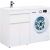 Тумба с раковиной Aquanet Токио 120 L белый (напольная, 1 ящик, 2 дверцы) арт. 00239211_