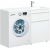Тумба с раковиной Aquanet Токио 120 R белый (напольная, 1 ящик) арт. 00239301_