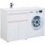 Тумба с раковиной Aquanet Токио 130 L белый (напольная, 1 ящик, 2 дверцы) арт. 00239215_