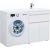 Тумба с раковиной Aquanet Токио 130 R белый (напольная, 1 ящик, 2 дверцы) арт. 00239216_