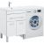 Тумба с раковиной Aquanet Верона 120 L белый (напольная, 1 ящик, 2 дверцы) арт. 00239947_