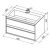 Тумба с раковиной Aquanet Lino 90 Дуб Веллингтон арт. 00271950_, изображение 3