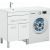 Тумба с раковиной Aquanet Верона 120 L белый (напольная, 1 ящик, 2 дверцы) арт. 00239947_, изображение 2