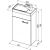 Тумба с раковиной Aquanet Нота 40 L (Moduo) белый арт. 00254044_, изображение 3