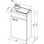 Тумба с раковиной Aquanet Нота R 40 (Moduo) белый арт. 00254037_, изображение 3