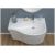 Тумба с раковиной Aquanet Сопрано 95 R белый (3 ящика) арт. 00213001_, изображение 10