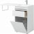 Тумба с раковиной Aquanet Токио 110 R белый (напольная, 1 ящик) арт. 00239299_, изображение 7