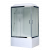 Душевая кабина Royal Bath 8100BP6-WC-CH (белое/матовое) левая 100x80x217_