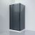 Душевой уголок Black&White S818 BG 100х80х195_