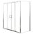 Душевой уголок BelBagno UNIQUE-AH-21-150/180-80-C-Cr_, изображение 4