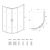 Душевой уголок Veconi Rovigo 100x90x185 стекло рифленое профиль хром RV03-10090A-02-19C1_, изображение 3
