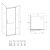 Душевой уголок Veconi Rovigo 80x80x195 стекло рифленое профиль хром RV18-80K-02-19C1_, изображение 3
