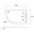 Душевой поддон Veconi 120x90x3 TZ06L-12090A-01-19C3_, изображение 2