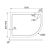 Душевой поддон Veconi 100x90x3 TZ11L-10090A-01-19C3_, изображение 2