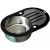 Кухонная мойка ZORG Inox Glass GL-7851-OV-BLACK_