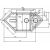 Мойка IDDIS Vane G Granucryl цвет шоколад угловая 1 1/2 чаши размер 960*500 V36C965i87_, изображение 3