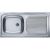 Мойка Alveus BASIC 60 NAT-60 860X435 в комплекте с сифоном_