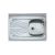 Мойка Alveus CLASSIC 30R NAt-60 800X600 правая в комплекте с сифоном_