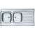 Мойка Alveus CLASSIC 100 NAT-60 1200X6002X левая в комплекте с сифоном_