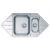 Мойка Alveus LINE 40 NAT-90 985X500 угловая в комплекте с сифоном_