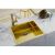 Мойка Alveus QUADRIX MONARCH 50 GOLD 550X450X200 в комплекте с выпуском без сифона_, изображение 3