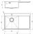 Мойка Alveus QUARTO 30 BRS-90 780х480 в комплекте с сифоном_, изображение 5