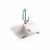 Мойка Alveus GRANITAL CADIT 10 ARCTIC - G11 590 X 500  1X в комплекте с сифоном_, изображение 2