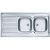 Мойка Alveus CLASSIC 100L LEI-60 1200X600 левая в комплекте с сифоном_