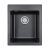 Мойка кварцевая Paulmark KANTE 40 PM104249-BL, черный , 415х490 мм_