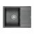 Мойка кварцевая Paulmark FLUGEN 50-650 PM216550-DG, графит, 650х500 мм_