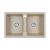 Мойка кварцевая Paulmark TANDEM 80/2 PM238150-BE, бежевый, 810х500_