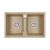 Мойка кварцевая Paulmark TANDEM 80/2 PM238150-QU, кварц, 810х500_