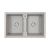 Мойка кварцевая Paulmark TANDEM 80/2 PM238150-GR, серый, 810х500_