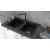 Мойка кварцевая Paulmark TANDEM 80/2 PM238150-BL, черный, 810х500_, изображение 3