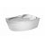 Акриловая ванна Relisan Ariadna R 140x100 с каркасом и слив-переливом_