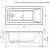 Акриловая ванна Aquanet Bright 145x70 (+ шторка) с каркасом Bright 145_, изображение 3