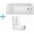 Акриловая ванна Aquanet Bright 170x75 (+ шторка) с каркасом Bright 170x75_, изображение 2