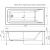 Акриловая ванна Aquanet Bright 170x75 (+ шторка) с каркасом Bright 170x75_, изображение 3