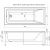 Акриловая ванна Aquanet Bright 175x75 (+ шторка) с каркасом Bright 175_, изображение 3