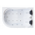 Акриловая ванна Royal Bath Norway De Luxe 180x120 R с гидромассажем_