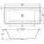 Акриловая ванна Riho Still Square 180x80 подголовник справа с каркасом Riho 180x80 усиленный 2YNVN1017_, изображение 3