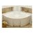 Акриловая ванна Vayer Kaliope 150x150 с каркасом и слив-переливом_, изображение 4