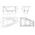 Акриловая ванна Roca Hall Angular 150x100 L с монтажным набором ZRU9302868_, изображение 3
