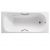 Чугунная ванна Roca Malibu 2309G000R 170х75 см с ручками 526803010 хром и ножками 150412330_