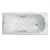 Чугунная ванна Roca Haiti 23307000R 160x80 см с ручками 526804210 хром и ножками 150412330_