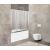 Душевая шторка на ванну BelBagno UNIQUE-VF-2-150/180-140-P-Cr_