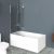 Душевая шторка на ванну BelBagno UNO-V-1-85/150-C-Cr_