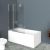 Душевая шторка на ванну BelBagno UNO-V-11-120/150-P-Cr_