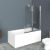 Душевая шторка на ванну BelBagno UNO-V-2-90/150-P-Cr-R_